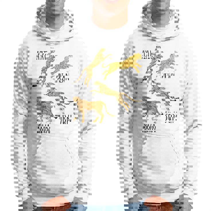 Type Of Cheetahs Breeds Collection、チータープリント、ビッグキャット パーカー