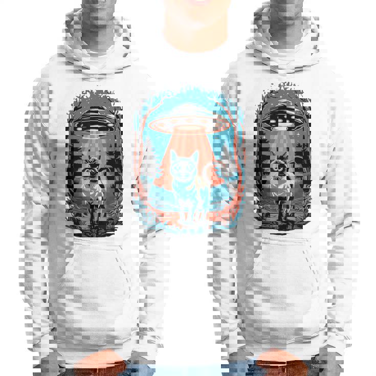 Ufo 猫誘拐 星空の下で パーカー