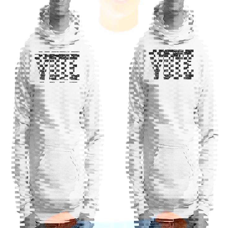 Vote レディース メンズ アンティーク調テキスト 2024 選挙 パーカー