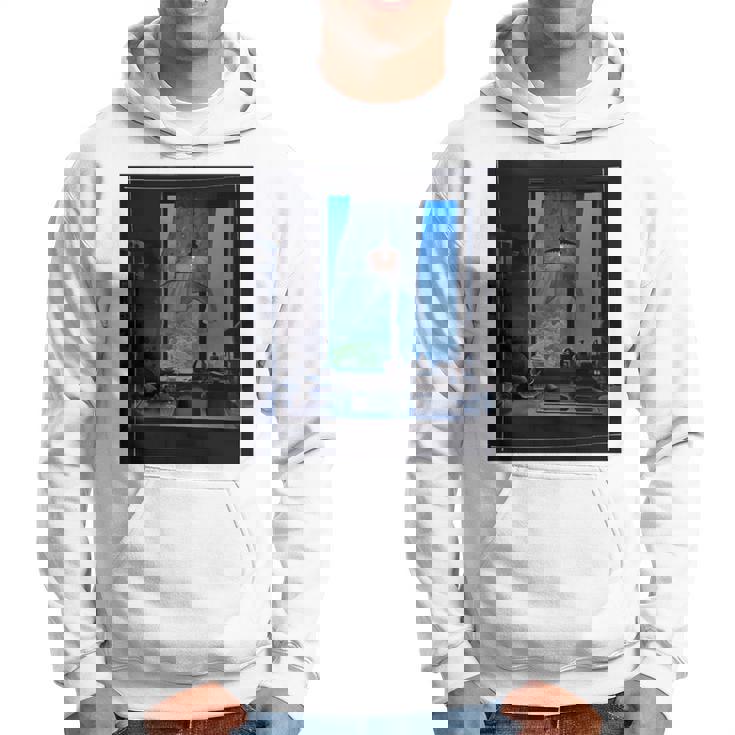 Window Light & Forestiew長袖フォトtシャツ 癒し・インテリア系アート-ユニセックスデザイン 長袖tシャツ パーカー