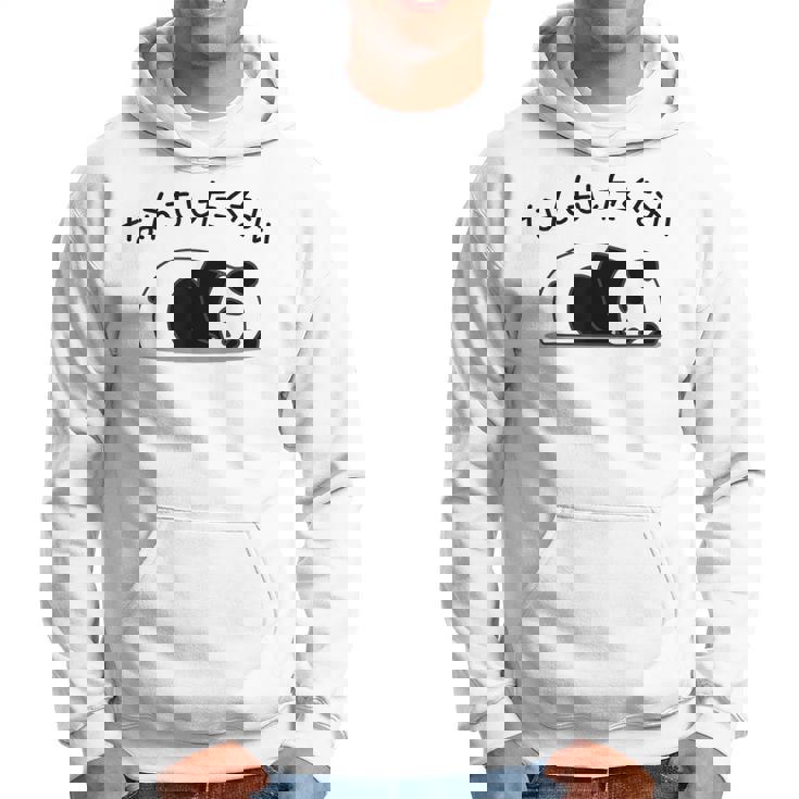 【なんもしたくない】パンダ おもしろ 面白い熊 可愛い ユーモア ギャグ ネタ ウケ狙い 笑える だらだら キャラクター パーカー