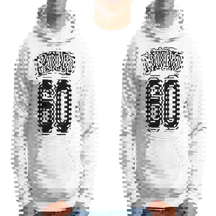 【バックプリント・背中側】Around 60 還暦 アラカン アラウンド 六十歳 お誕生日 60代 面白 パーカー