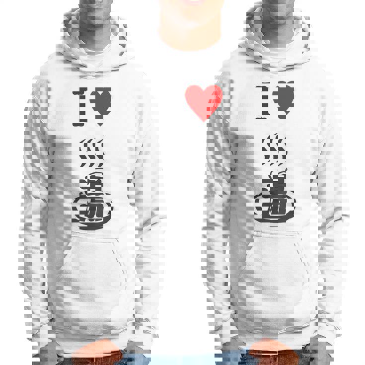 【バックプリント・背中側】アイラブ・湯 イラスト【温泉】お風呂 マーク 銭湯 記号 ハート 面白い パーカー