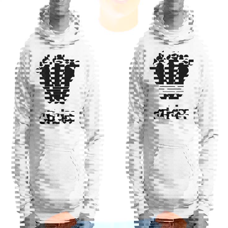 【バックプリント・背中側】アシデス Asides 足です。【変なデザイン屋さん】スポーツ ブランド パロディ 面白 パーカー