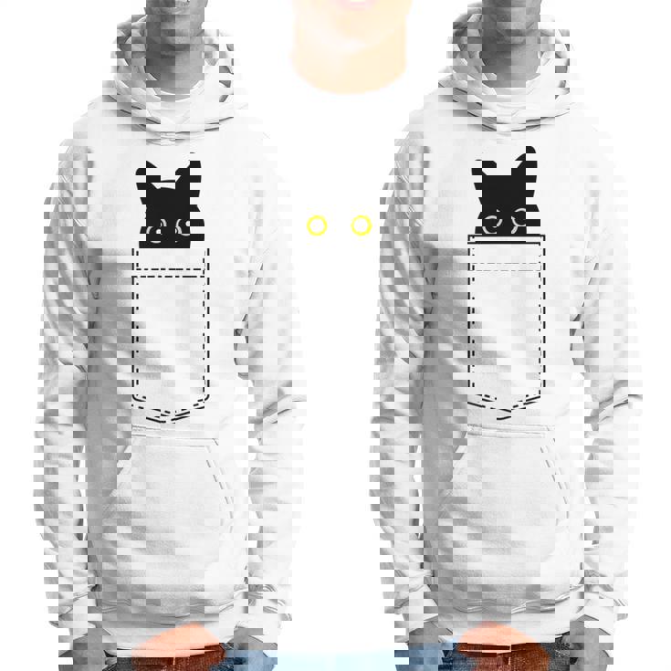 【ポケットから覗くネコ】黒猫 にゃんこ 猫好き 猫 可愛い ネコ 子猫 ネコ好き 面白い 変な 遊び心 ネタ ウケ狙い パーカー