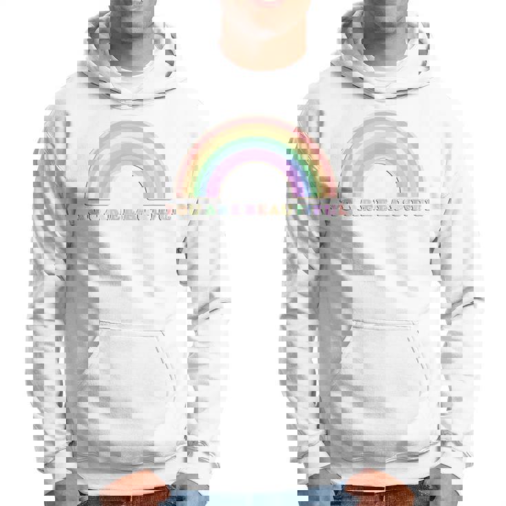 あなたは美しい虹と太陽の光です パーカー