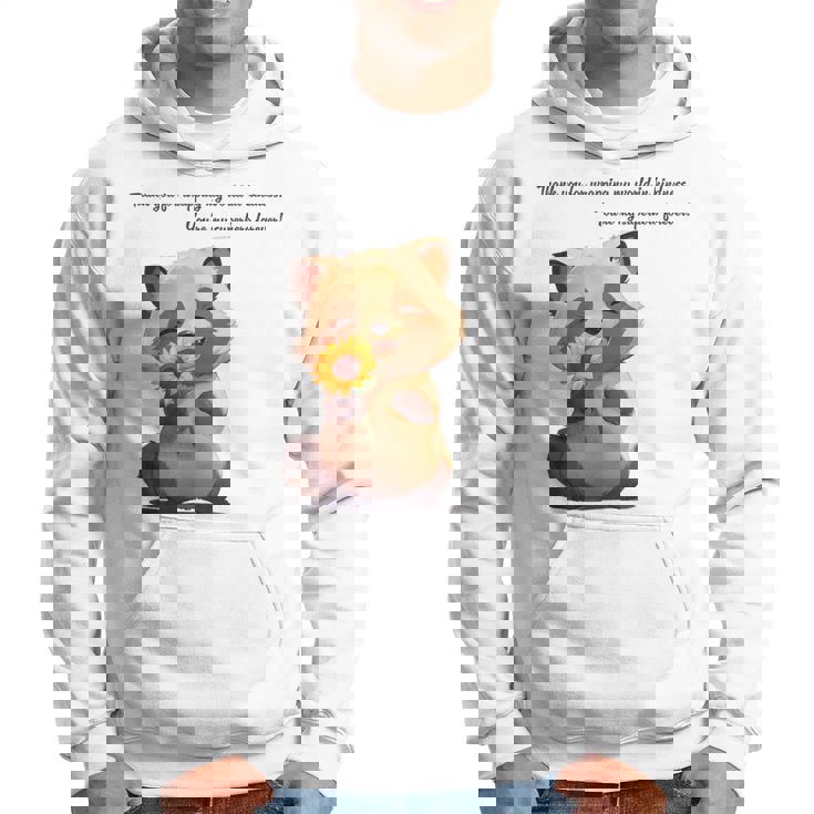 ありがとうのタヌキ ひまわりver 父の日 アニマルグラフィック 感謝 たぬき 花と狸 パーカー