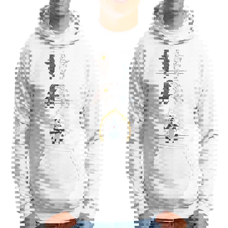 おもしろパンダ パンダ フュージョン ギフト シャツ かわいい シロクマ パーカー