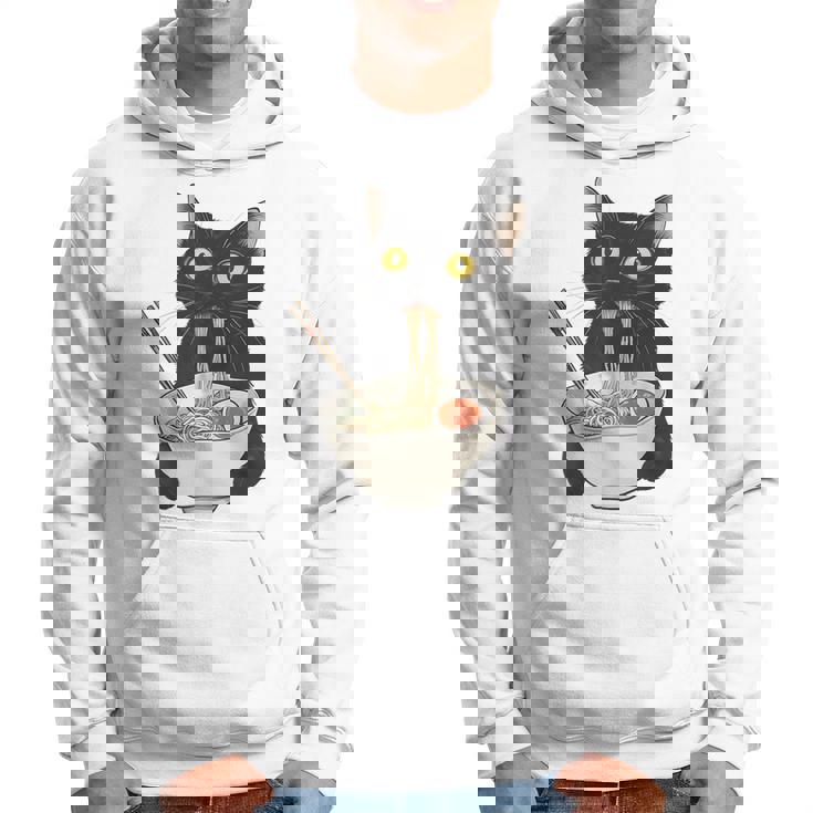 おもしろ猫 食べる 麺 ラーメン 日本猫 食べる 麺 パーカー