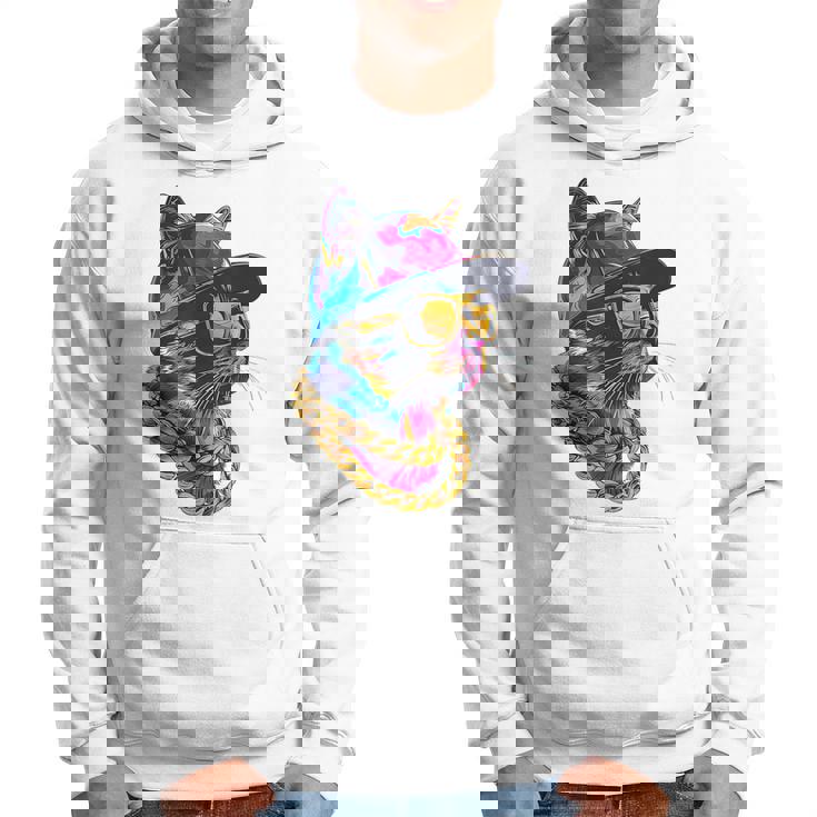 かっこいい ヒップホップ 猫 アーバン ストリートウェア B-Boy グラフィティ パーカー