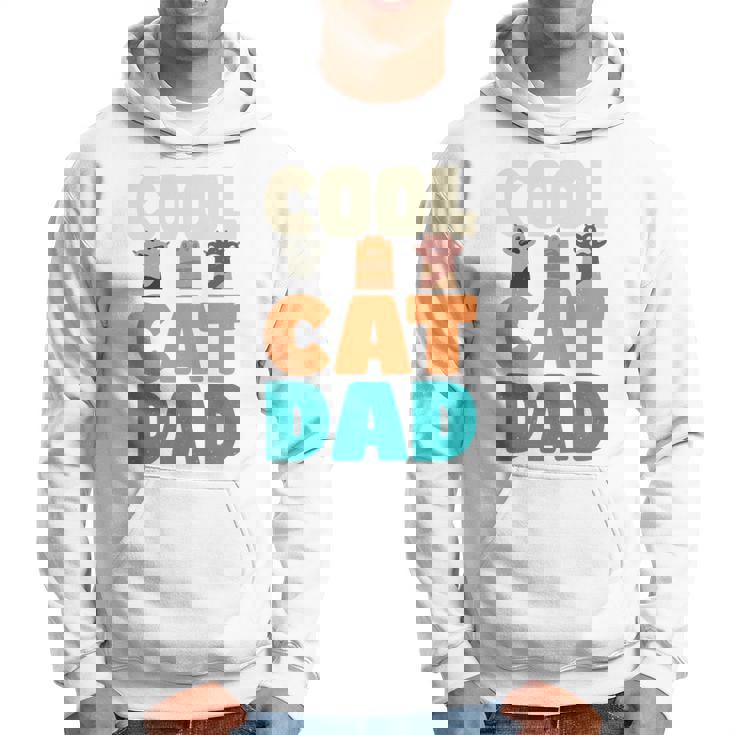 かっこいい猫お父さん面白い猫好きの男性 長袖tシャツ パーカー