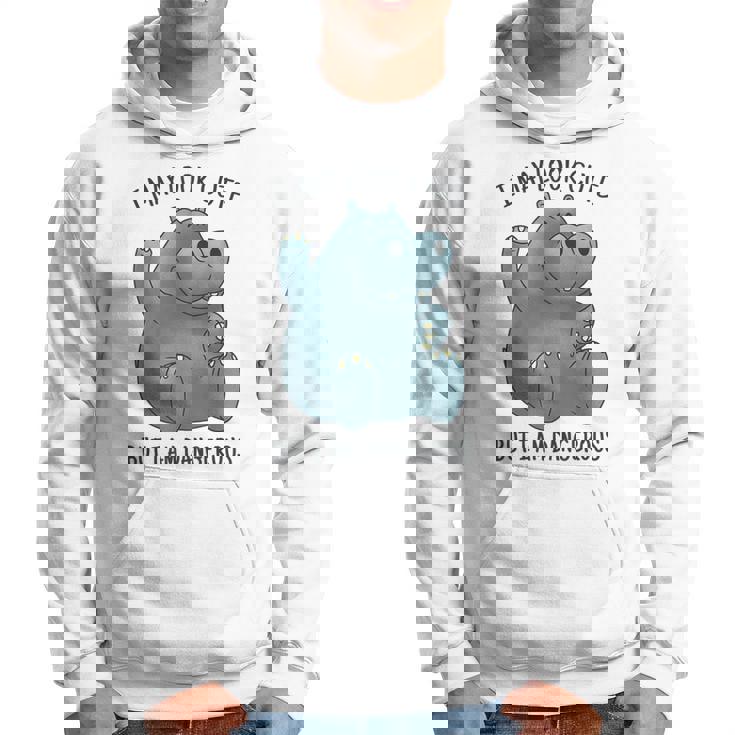 かわいいグレーカバ パーカー