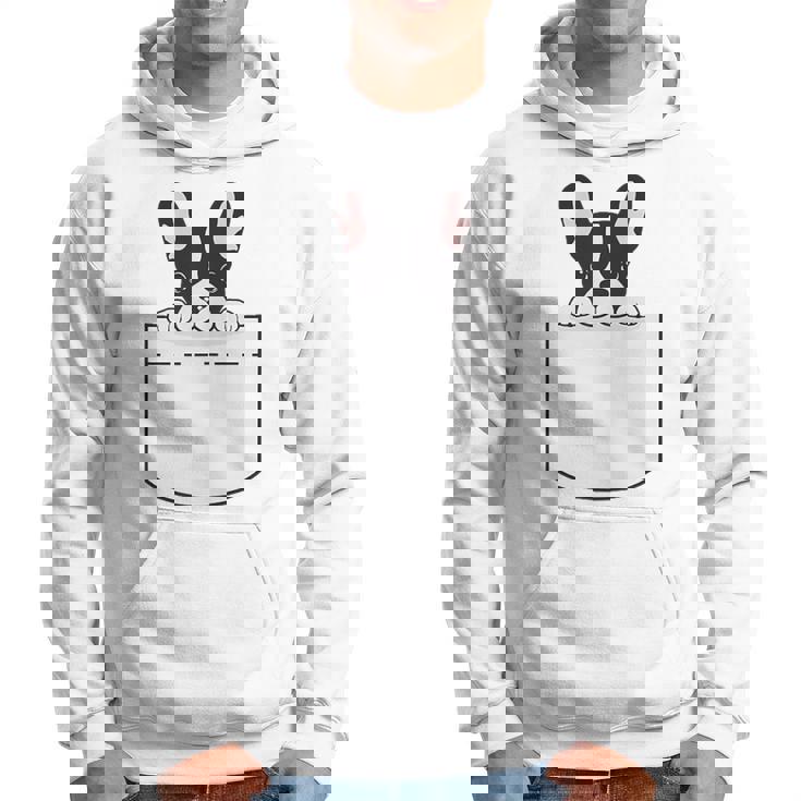 かわいいフレンチブルドッグポケット：いじめっ子の飼い犬とフレンチブルドッグの恋人 パーカー