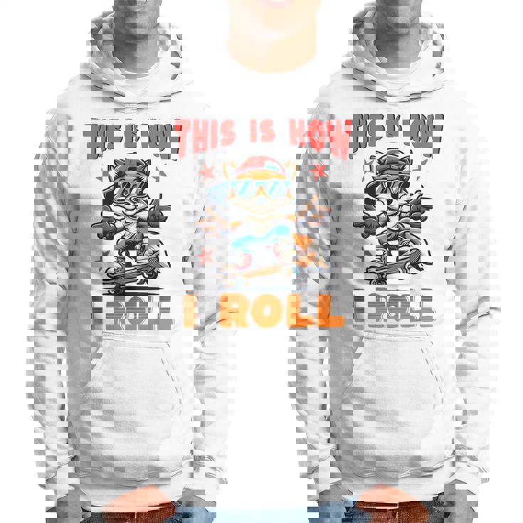 これが私がクールなフォックススケートをスケートボードで転がす方法です パーカー