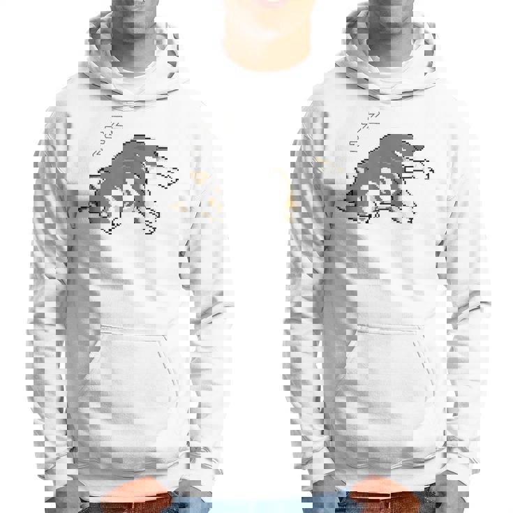 すやすや眠る黒柴 柴犬のドット絵 パーカー