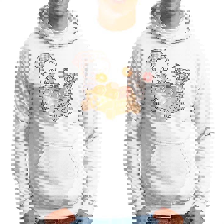 ねこぺん日和 ドーナツたくさん パーカー