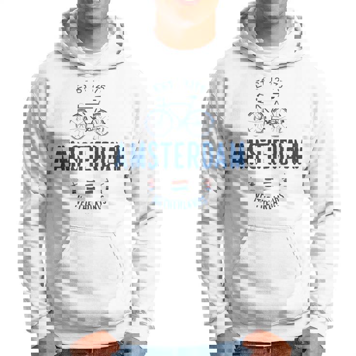 アムステルダム バイク シティ アムステルダム バイクタウン オランダの国旗 パーカー