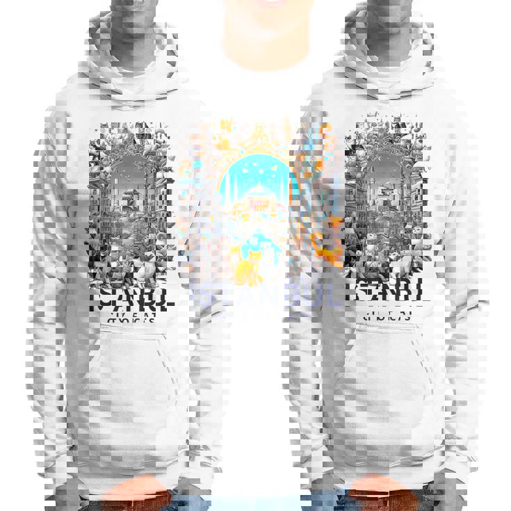 イスタンブール、トルコ 猫の街 Istanbul Turkey City Of Cats パーカー