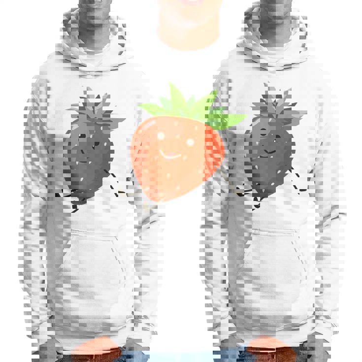 イチゴのハロウィンコスチューム かわいい怠惰なイチゴの果実 パーカー