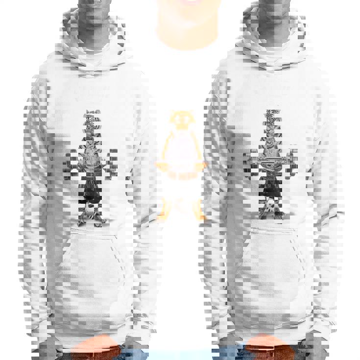 ウェイトリフティング 筋トレ バーベル やる気がないなら家に帰れ トラ 虎 パーカー