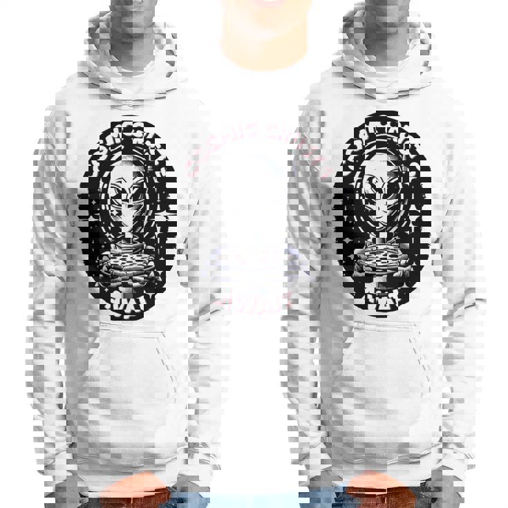 エイリアンピザオファー 宇宙の地殻が待っている 長袖tシャツ パーカー