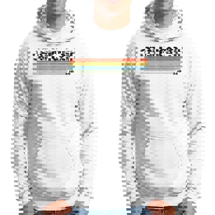 オシュコシュ、ウィスコンシン州エリアコード 920 レトロヴィンテージスタイルtシャツ パーカー