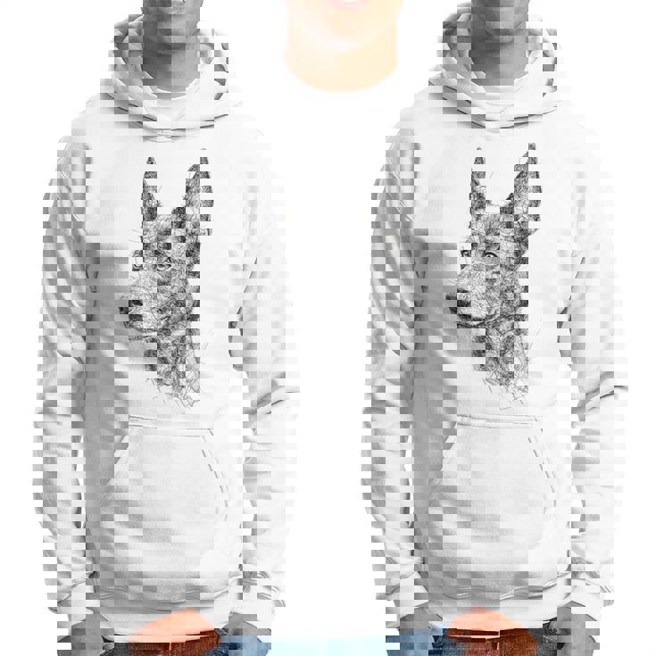 オーストラリアンケルピー 犬 モチーフ ペット アートワーク オーストラリアンケルピー パーカー