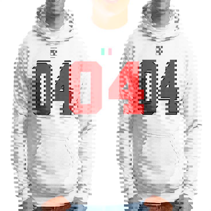 カレッジ 04 ナンバー スタイル ヴィンテージ イタリア国旗 パーカー