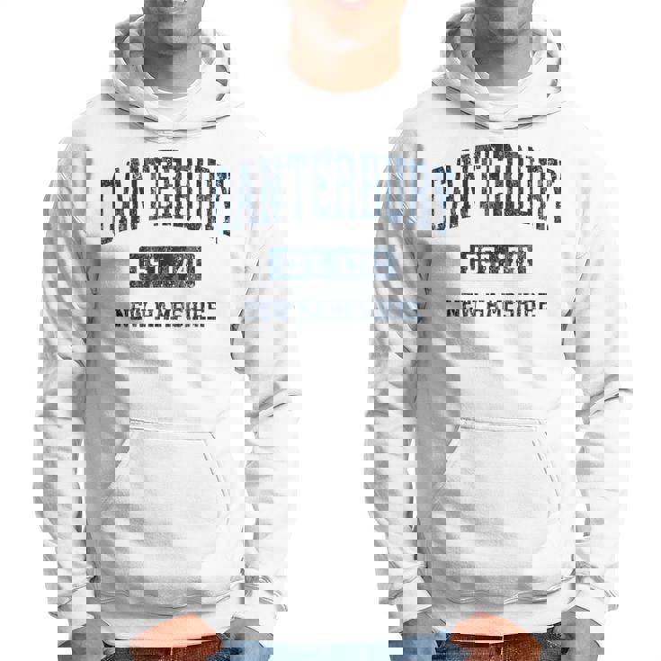 カンタベリー ニューハンプシャー州 ニューハンプシャービンテージアスレチックスポーツデザイン パーカー