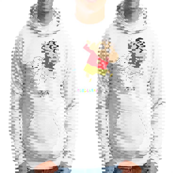 キッズ クレヨンしんちゃん 踊る！しんちゃんとシロ パーカー