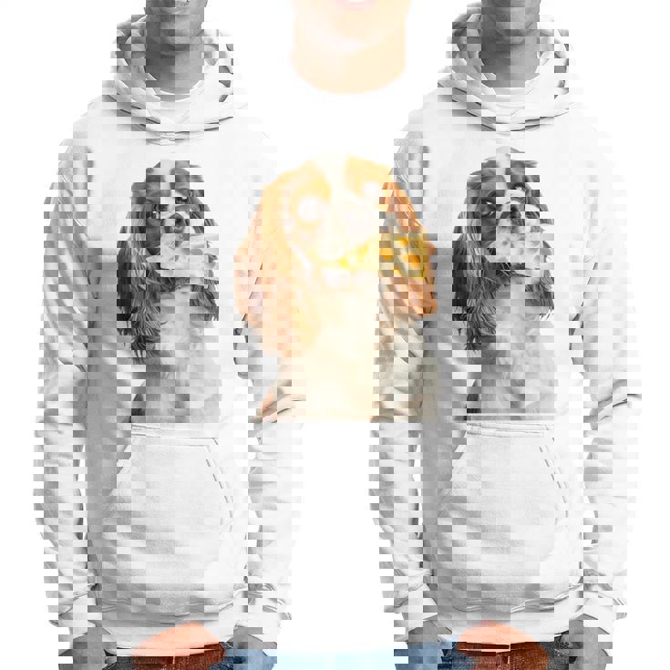 キャバリア・キング・チャールズ・スパニエル・チーズ・ドッグキャバリアー 長袖tシャツ パーカー