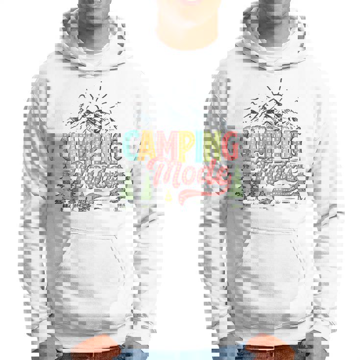 キャンプモード おもしろキャンパー 自然愛好家 スカウト ハローサマー パーカー