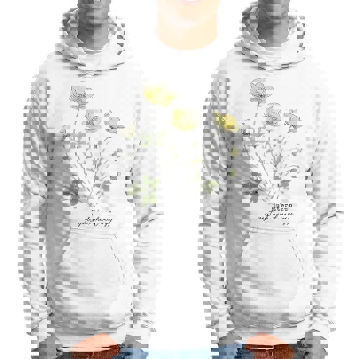 キンポウゲ 花柄 ボタニカルtシャツ ヴィンテージ 自然 野花 アート パーカー