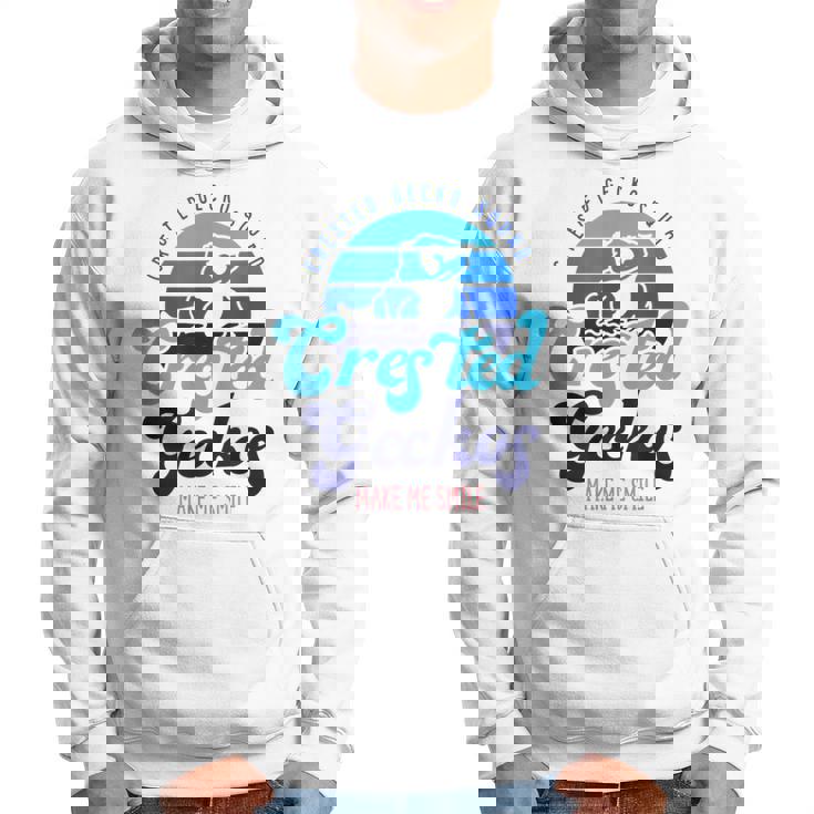 クレステッドゲッコーは私を笑顔にする エキゾチックなトカゲ パーカー