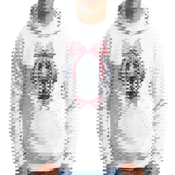 コケットボウ グレートデーン 犬 ママ ピンクリボン キュート 母の日 パーカー