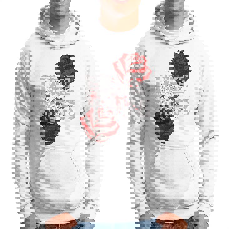 ゴシック ローズ パンク ラブ バレンタイン 学生 ロックミュージック ギグ 長袖tシャツ パーカー