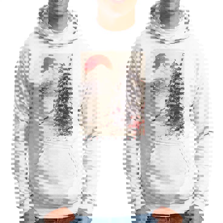 サムライ 猫戦士 浮世 墨絵 猫 サムライ 長袖tシャツ パーカー