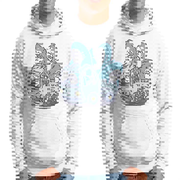 サメがたくさんトラックに パーカー