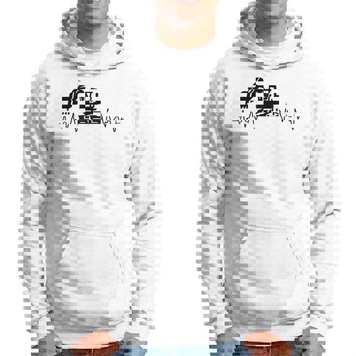 ショベル ハートビート 重機 オペレーター ハートビート パーカー