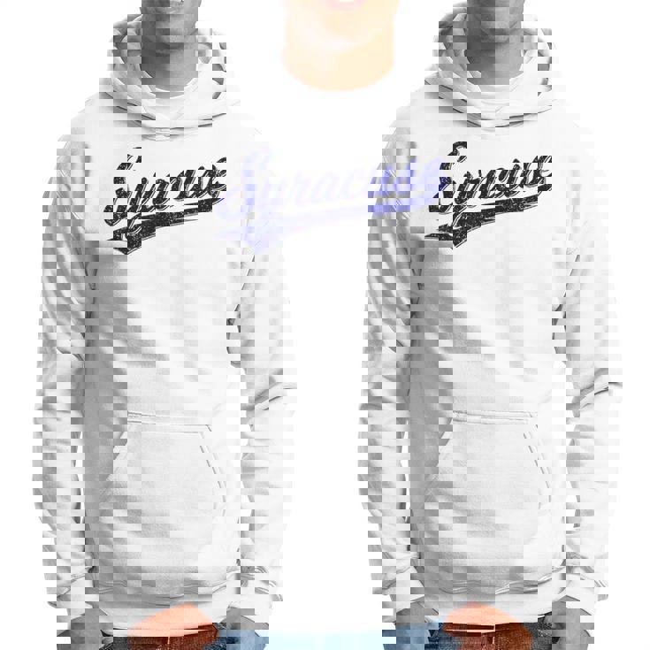 シラキュース ニューヨーク バーシティ スクリプト クラシック スポーツ ジャージスタイル パーカー