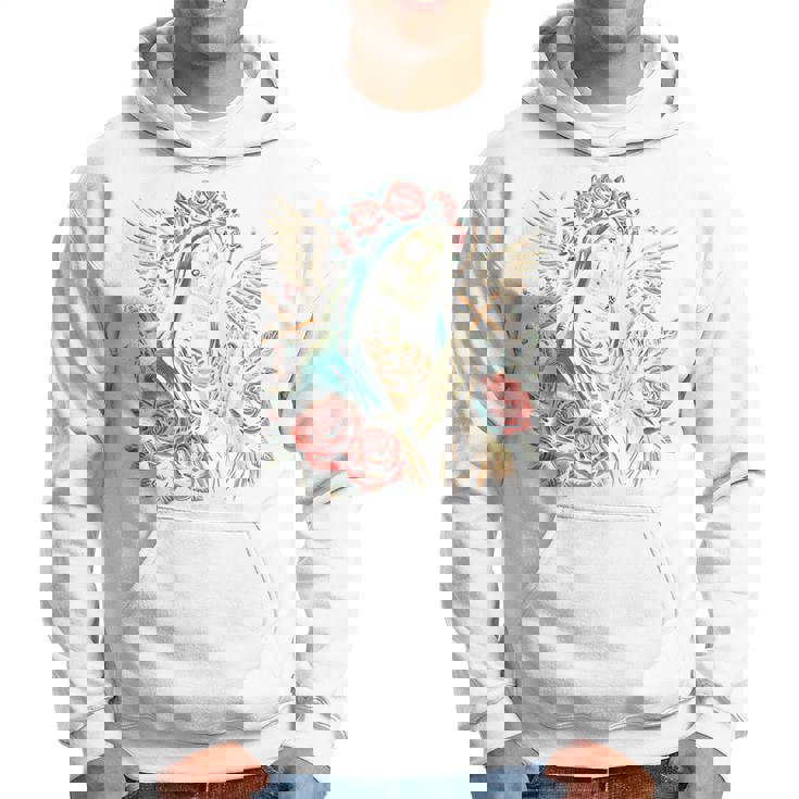 スカル サンタ ムエルテ 長袖tシャツ パーカー