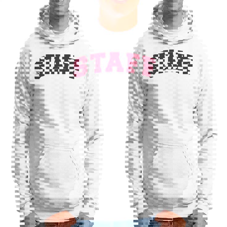 スタッフ スタッフ ギフト イベント 従業員代表チーム バックプリント レッド パーカー