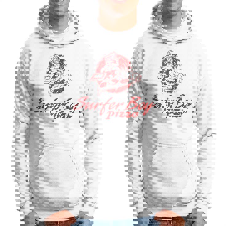 ストレンジャー・シングス サーファーボーイ ピザ 広告 サーフ デリバリー レトロ パーカー