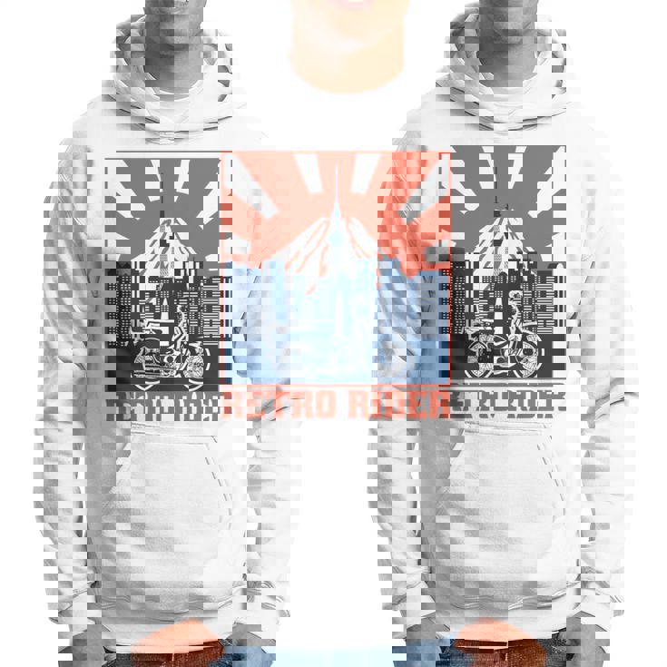 スーパーカブc100 原付バイク レトロライダー 東京日本 長袖tシャツ パーカー