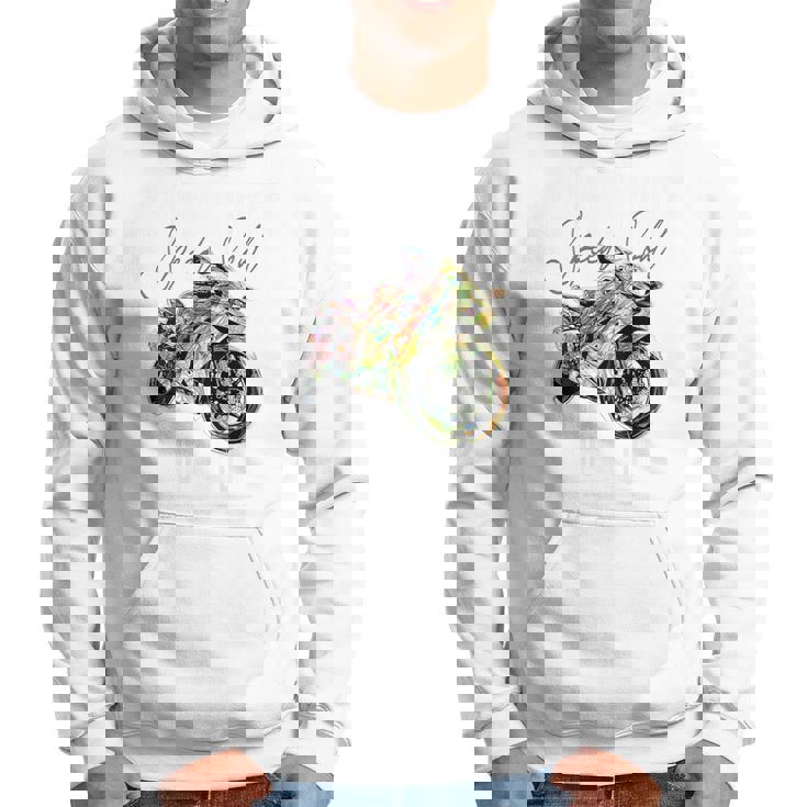 スーパースポーツ バイク レーシング バイク レーシング バックプリント バイク パーカー