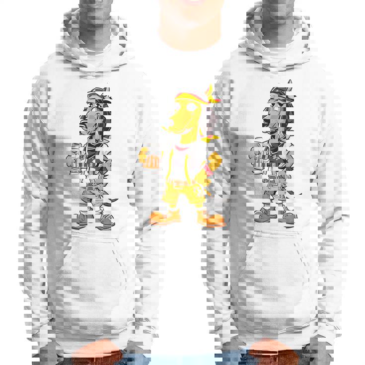 ダックスフント ドイツ服 オクトーバーフェスト レーダーホーゼン メンズ 乾杯 パーカー