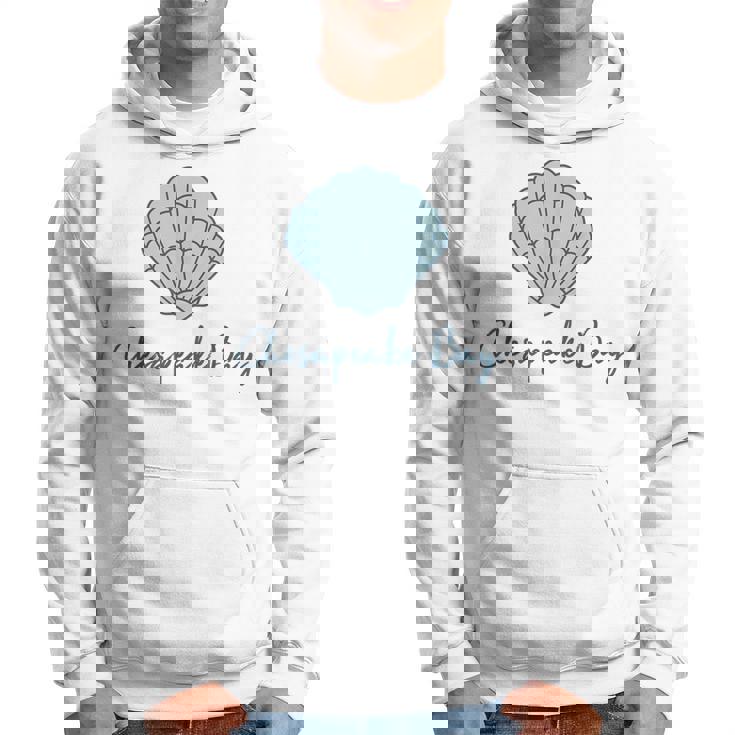 チェサピーク湾 ホタテ貝殻 貝殻 ビーチ 沿岸釣り パーカー