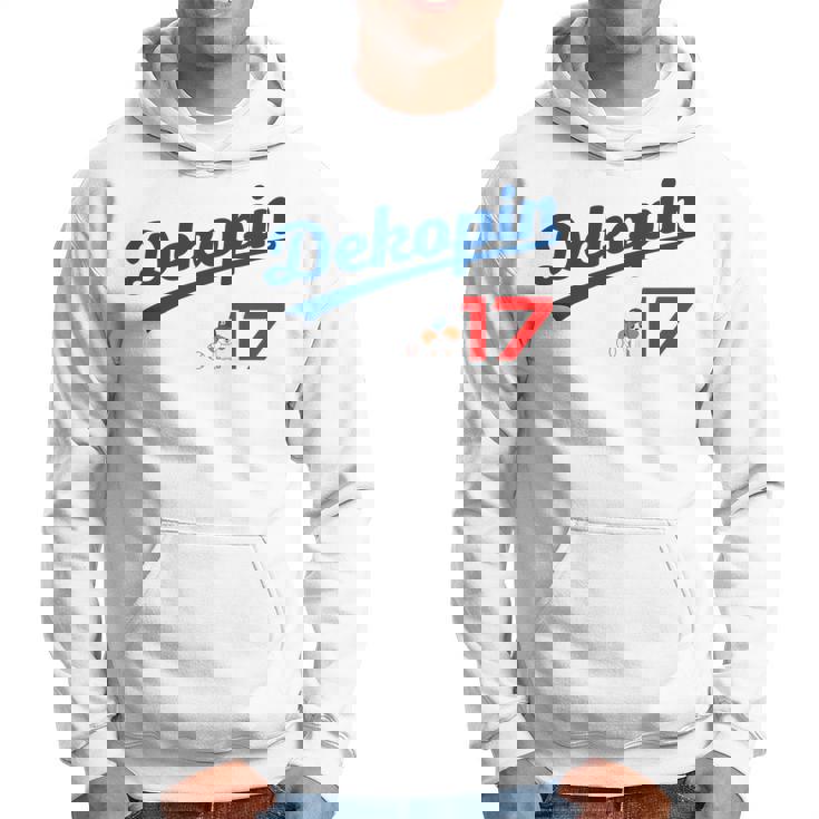 デコピン 大谷 Dekopin 愛犬 Decoy 二刀流 Decopin 野球 ユニホーム風 犬 かわいい 長袖tシャツ パーカー