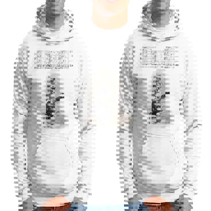 ニャーーーーと叫べ！ ロックな猫 キジトラ 子猫 バンド 長袖tシャツ パーカー