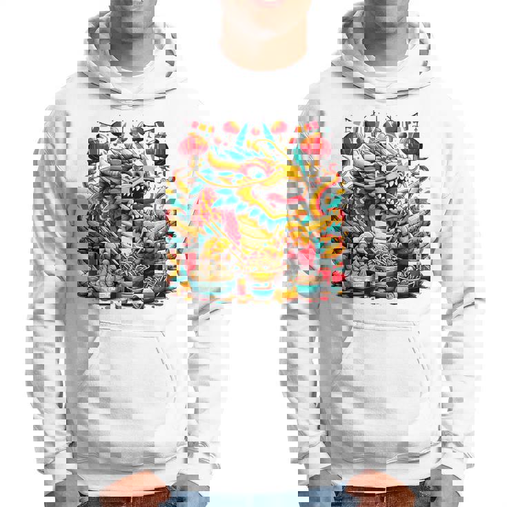 ニューイヤードラゴン ジョイフルドラゴン 旧正月のお祭り パーカー